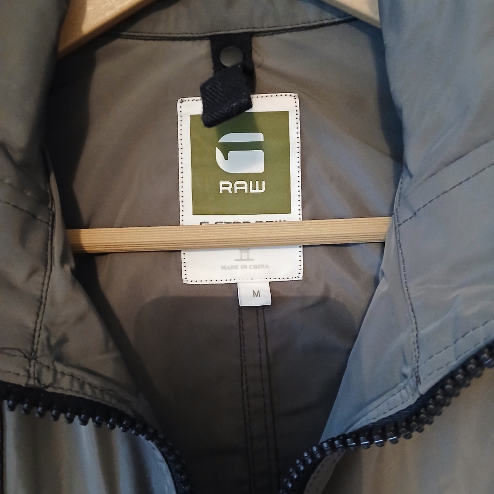 G-Star Timor Nylon Jacket, Gray, Size Medium - Picture 4 of 6